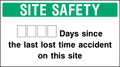 Days since the last accident on this site