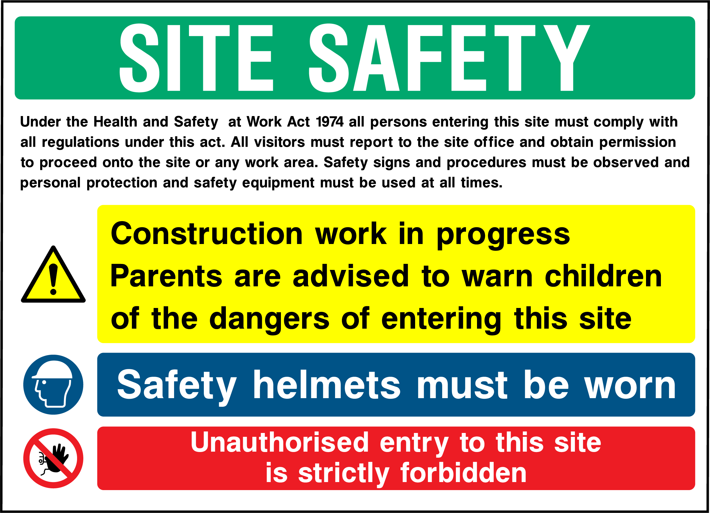 Site safety instructions (V7)