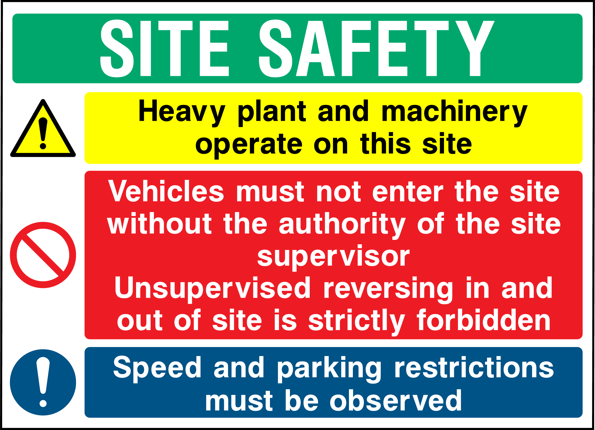 Site safety instructions (V8)