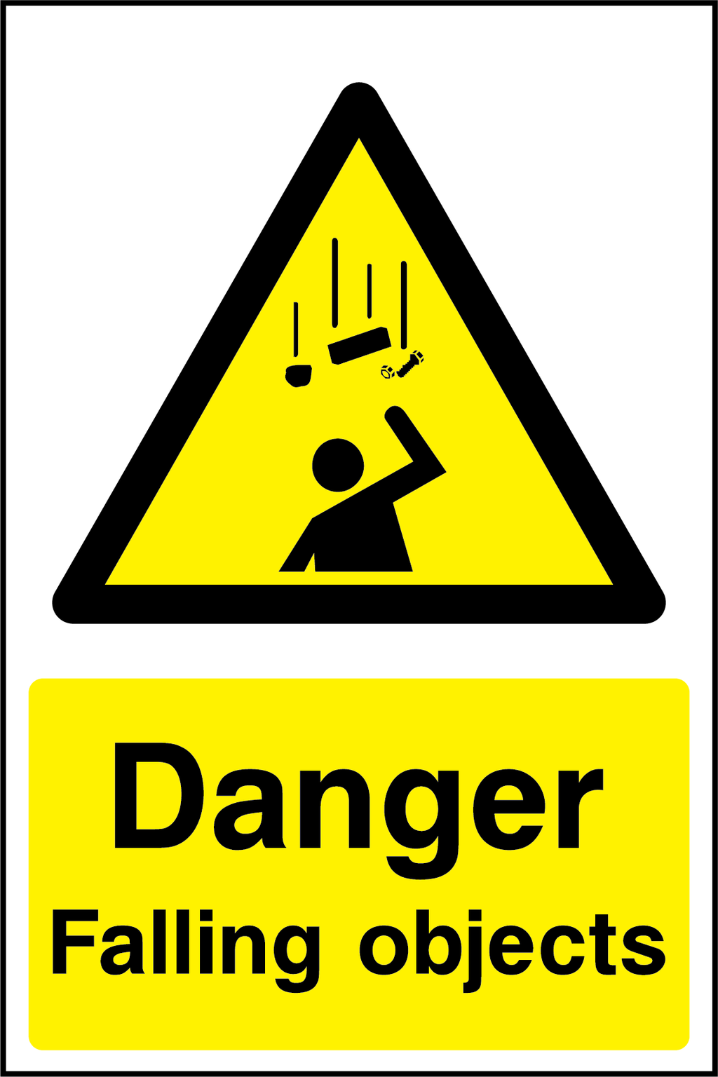 Danger falling objects