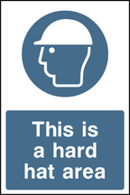 This is a hard hat area