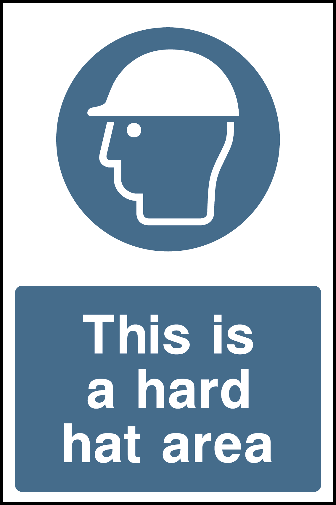 This is a hard hat area