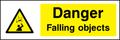 Danger falling objects