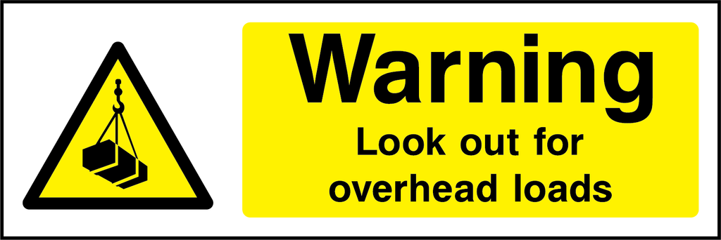 Warning look out for overhead loads