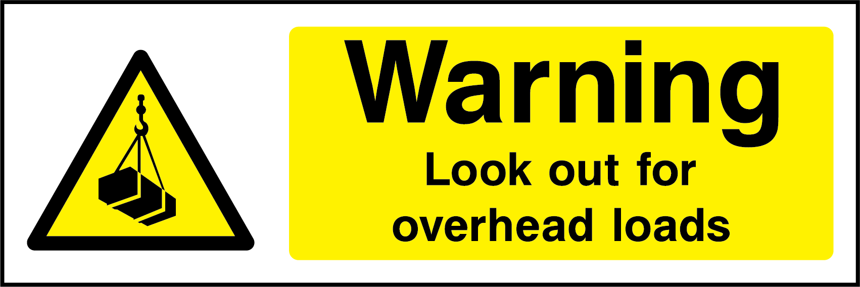 Warning look out for overhead loads