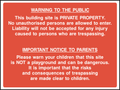 Warning to the public, important notice to parents