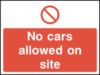 No cars allowed on site