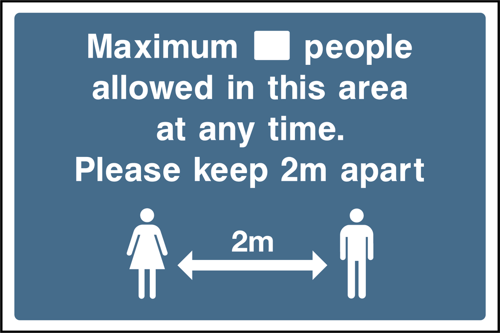 Maximum people allowed in this area