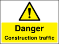Danger construction traffic