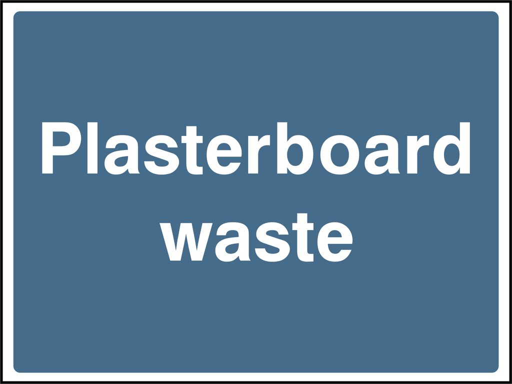 Plasterboard waste