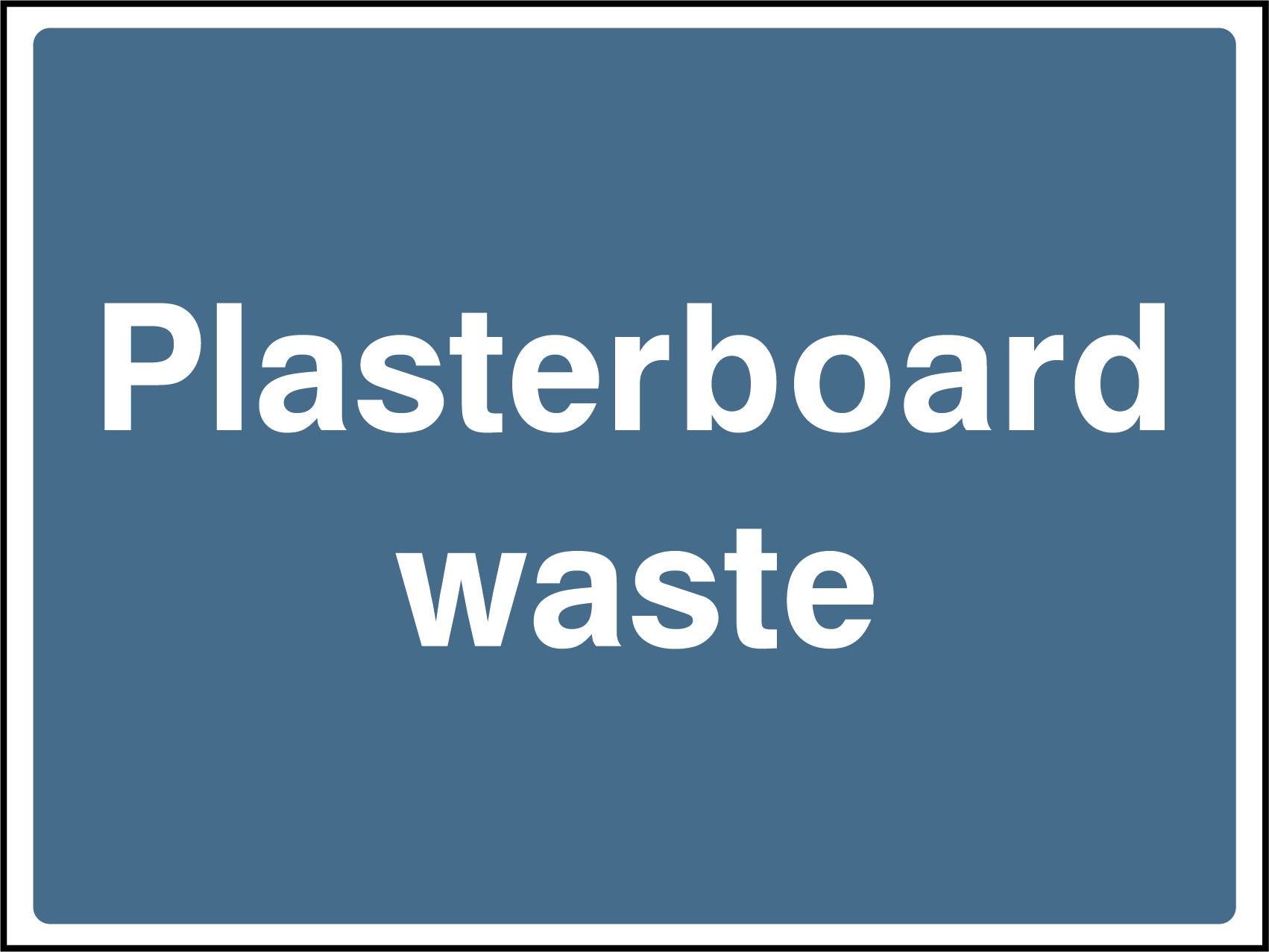 Plasterboard waste