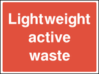 Lightweight active waste