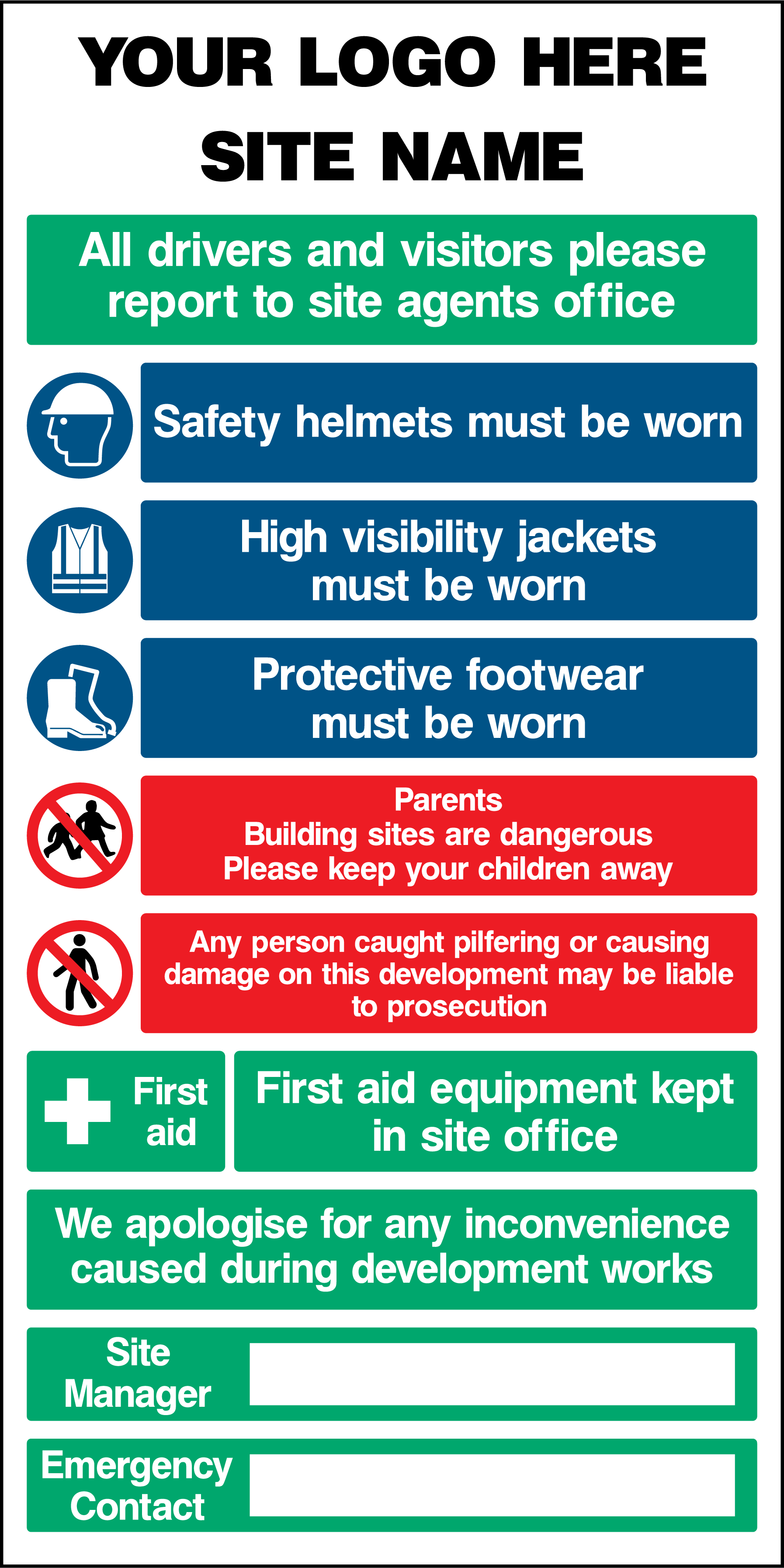 Site instructions and information (V1)