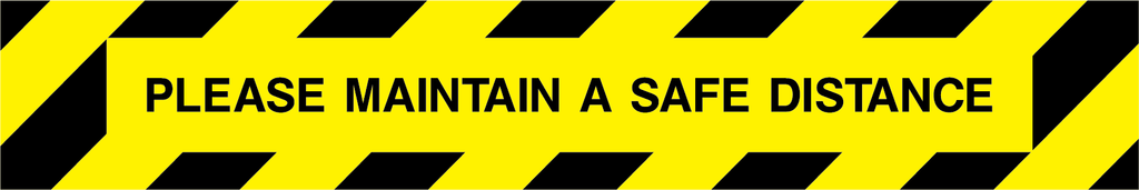 Please maintain a safe distance