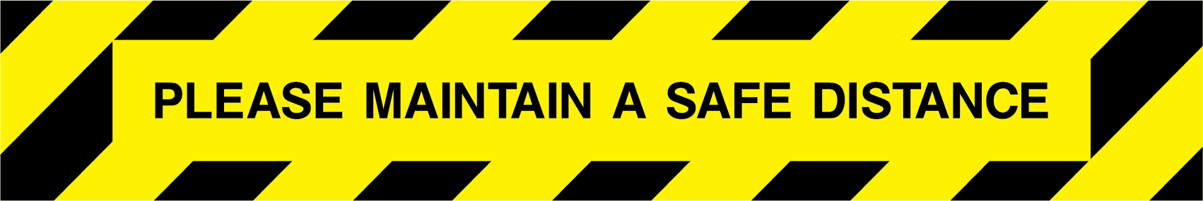 Please maintain a safe distance