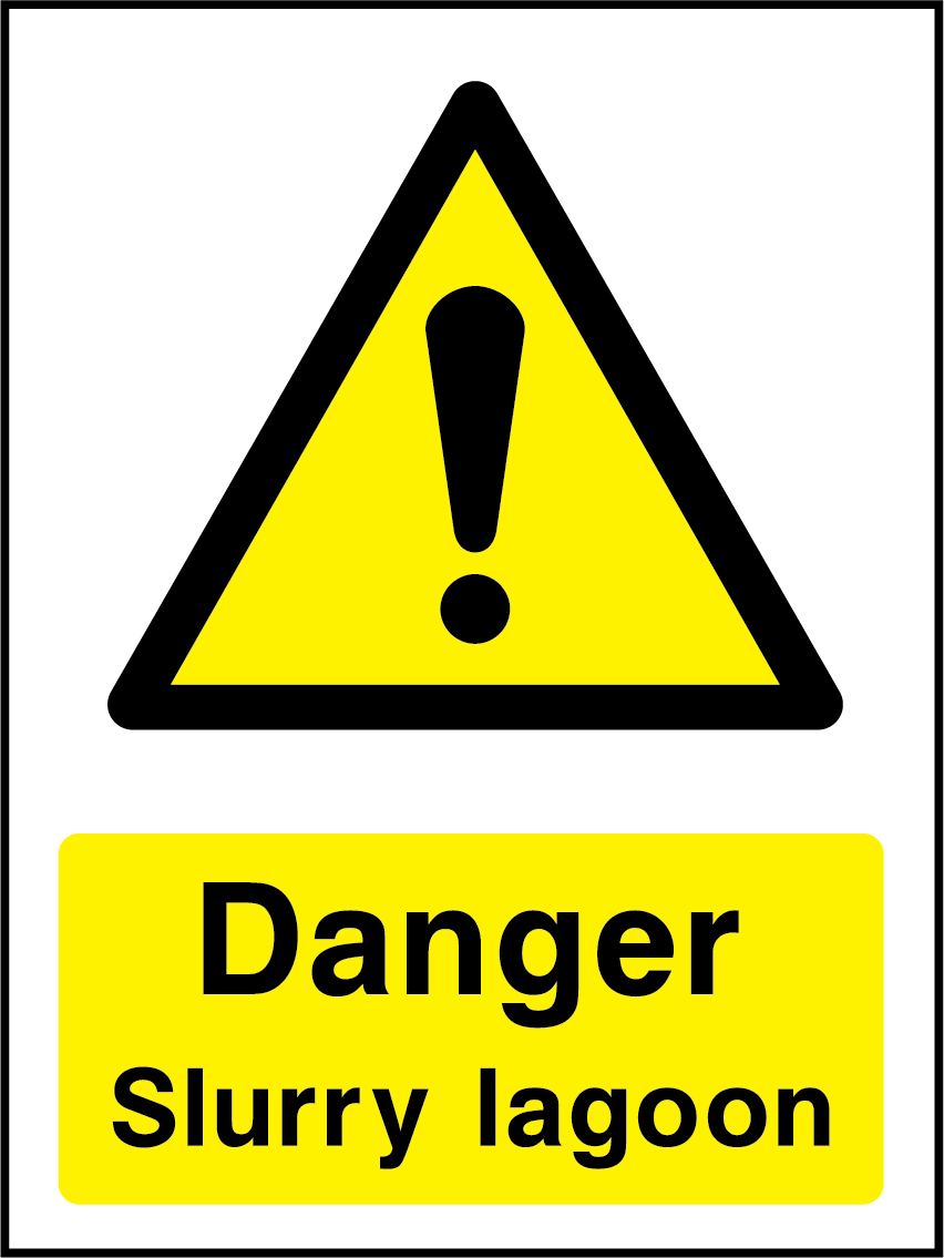 Danger slurry lagoon
