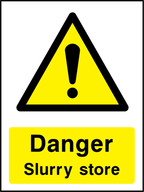 Danger slurry store