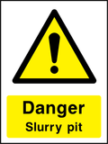 Danger slurry pit