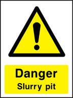 Danger slurry pit