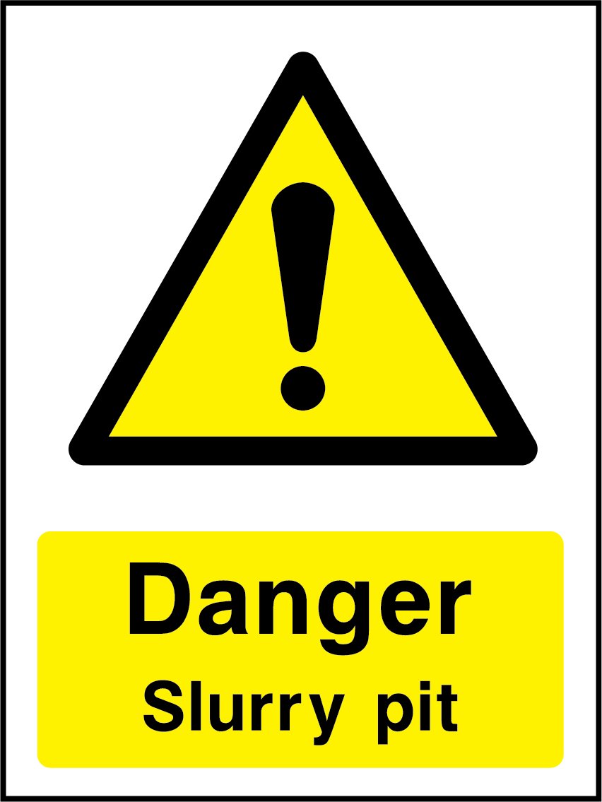 Danger slurry pit