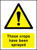 These crops have been sprayed