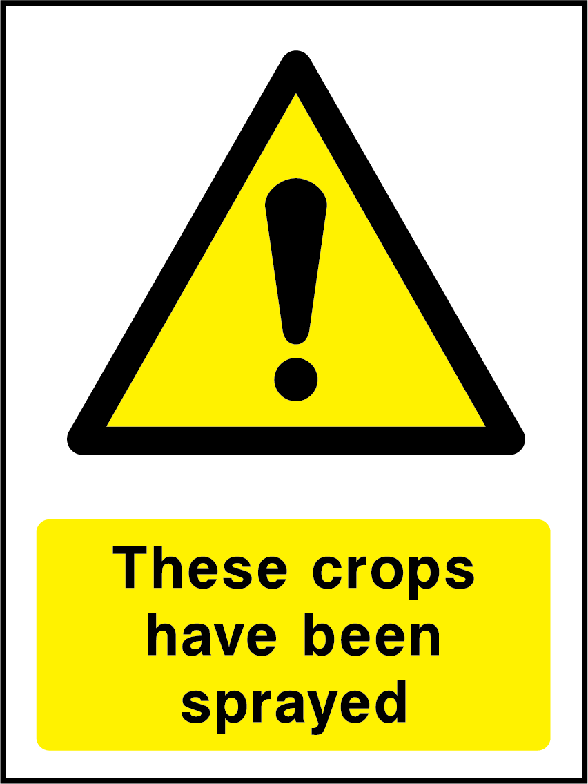 These crops have been sprayed