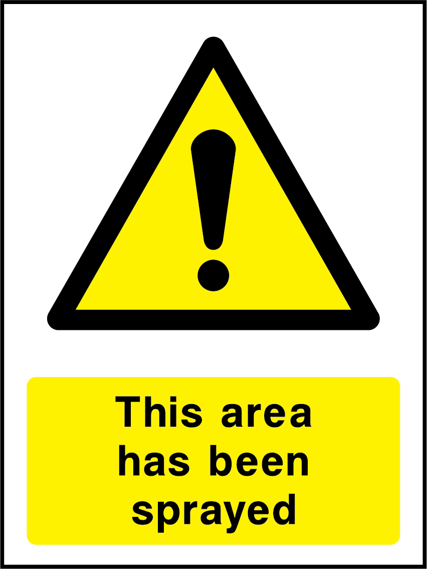 This area has been sprayed