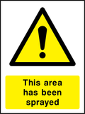 This area has been sprayed