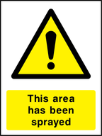 This area has been sprayed