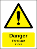 Danger fertiliser store