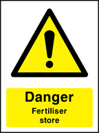 Danger fertiliser store