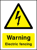 Warning electric fencing