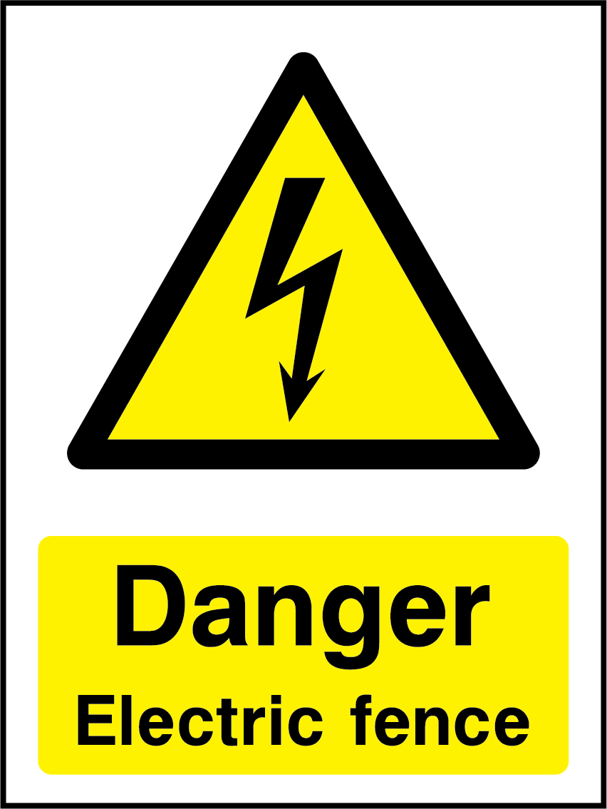 Danger electric fence