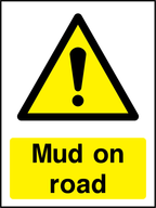 Mud on road