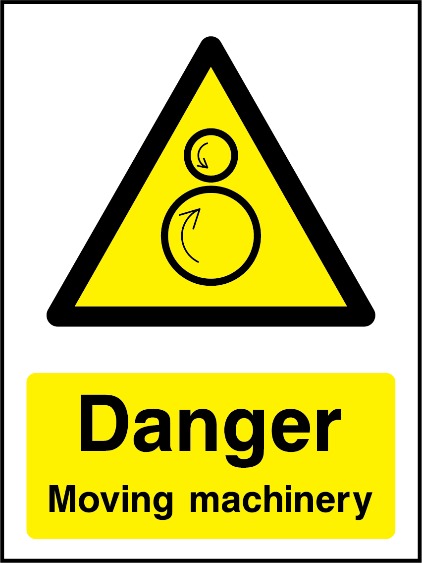 Danger moving machinery