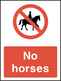 No horses