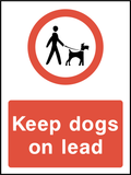 Keep dogs on lead