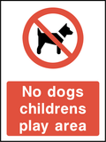 No dogs childrens play area