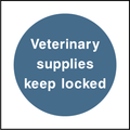 Veterinary supplies keep locked