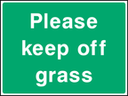 Please keep off grass