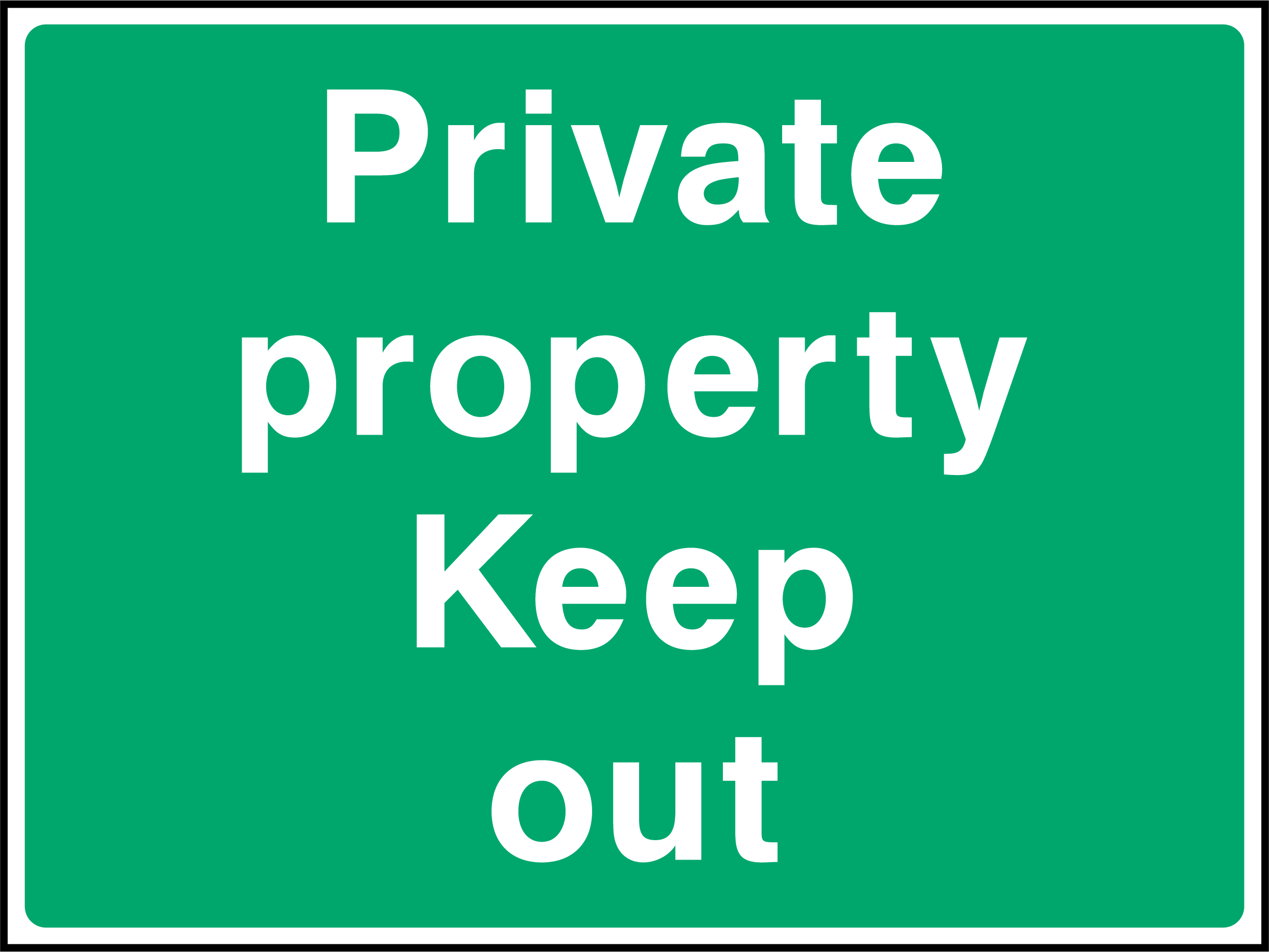 Private property keep out