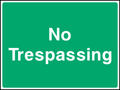 No trespassing