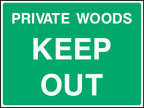 Private woods keep out