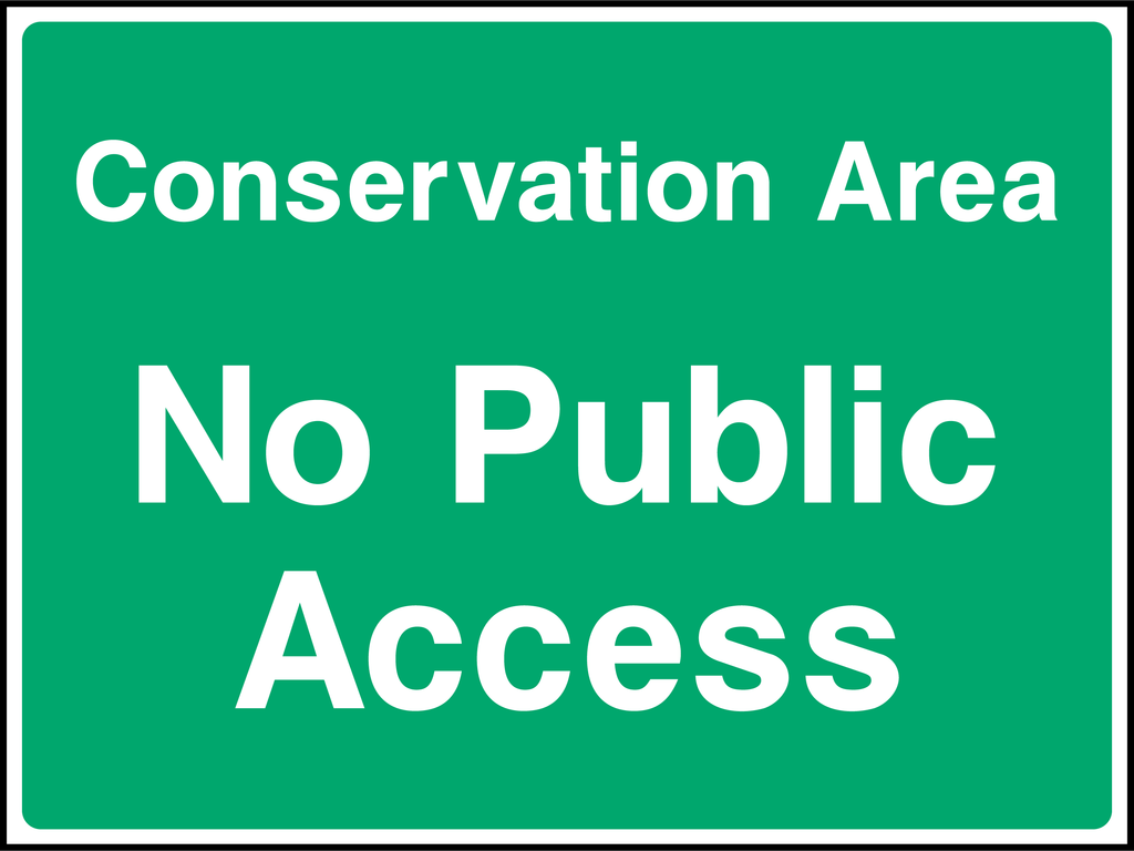 Conservation area no public access