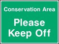 Conservation area please keep off