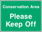 Conservation area please keep off