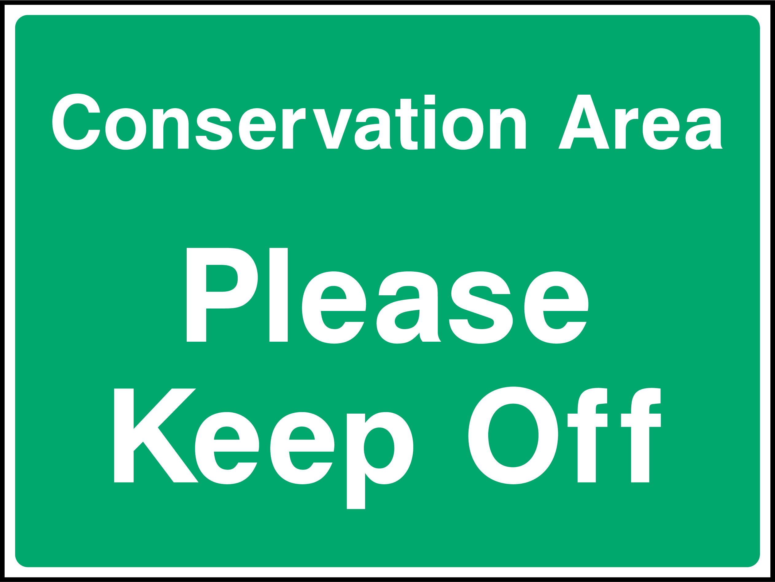 Conservation area please keep off