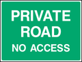 Private road no access