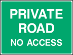 Private road no access