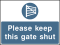 Please keep this gate shut